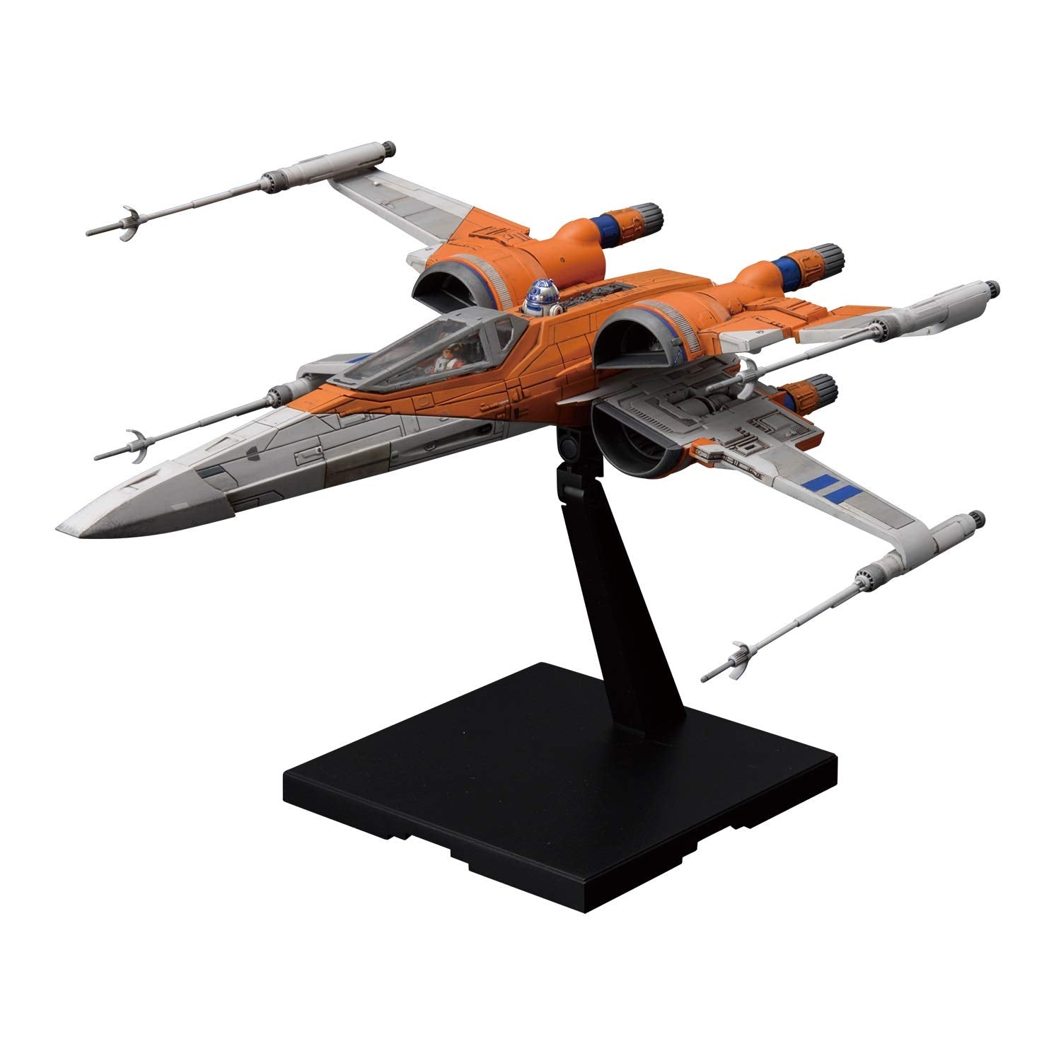 Bandai Hobby - Star Wars - Poe's X-Wing Fighter (Rise of Skywalker Ver.) Plastic 1/72 Model Kit – Toy