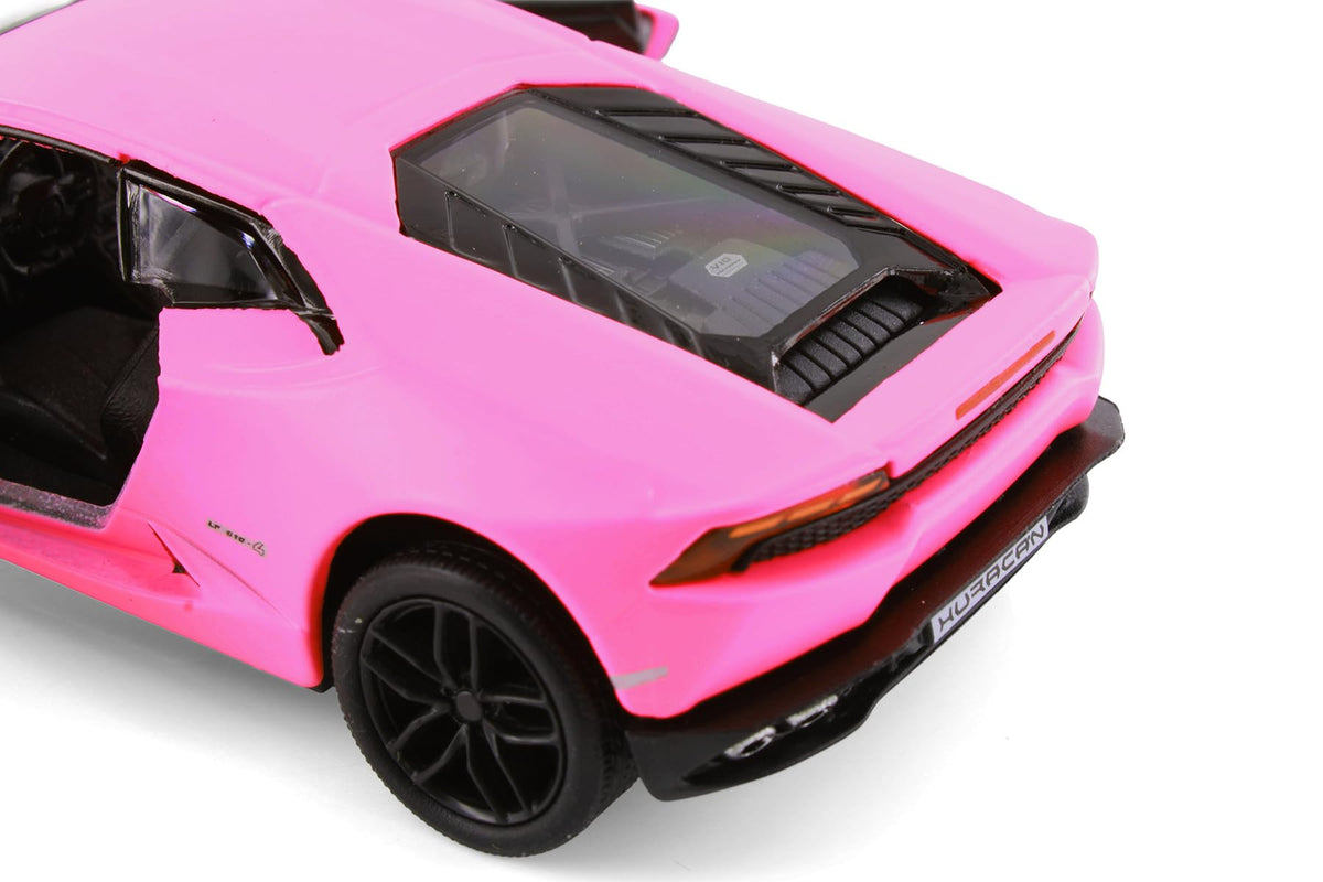KiNSMART Lamborghini Huracan Hard Top, Matte Hot Pink 5382DPK - 1/36 Scale Diecast Model Car