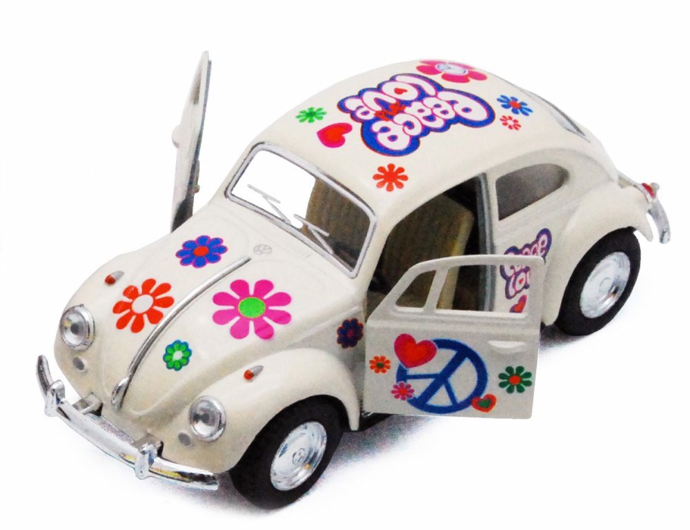 KiNSMART - 1967 Volkswagen Classical Beetle Pastel Series 5" 1:36 Scale Die Cast Metal Model Toy Car w/Pullback Action
