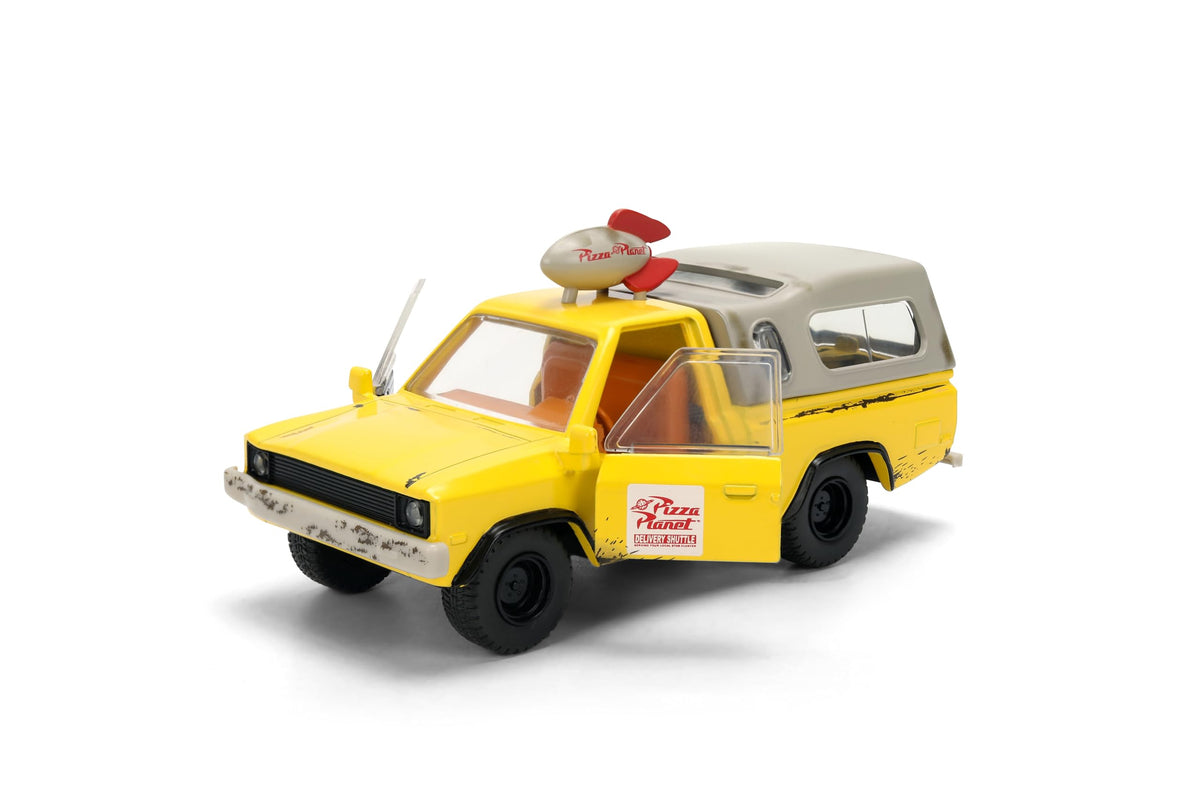 Jada Disney Pixar Toy Story – Pizza Planet Truck 1:32 Scale – Hollywood Rides Die-Cast Vehicle Toys – Opening Doors – Detailed Interior – Collector's Edition – Age 8+ – Yellow/White
