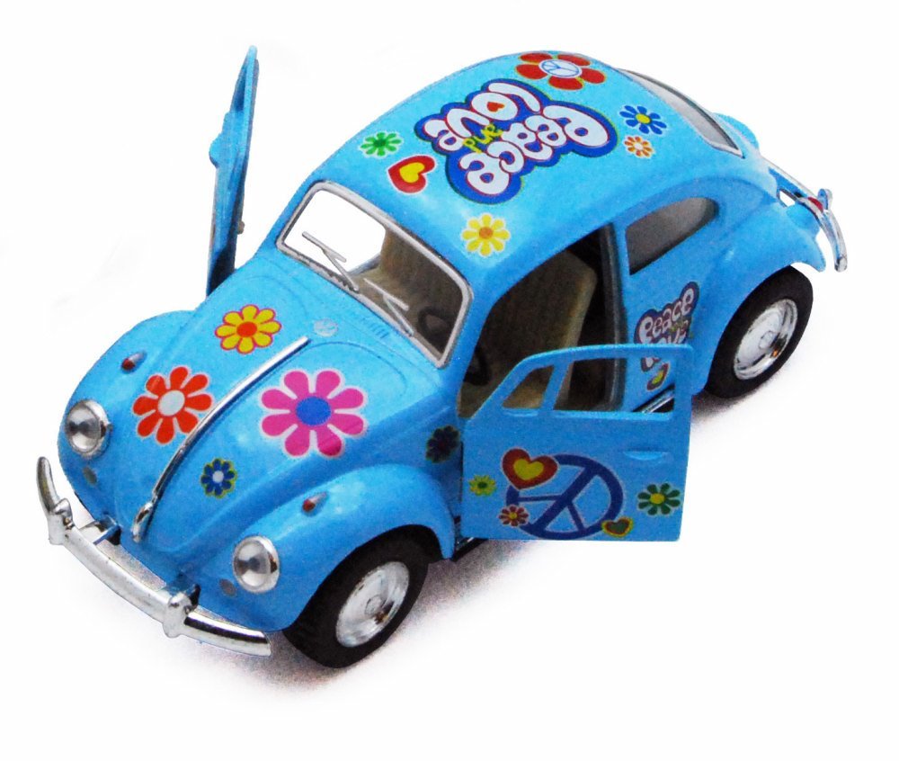 KiNSMART - 1967 Volkswagen Classical Beetle Pastel Series 5" 1:36 Scale Die Cast Metal Model Toy Car w/Pullback Action