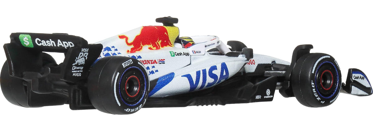 Hot Wheels 1:64 Scale Premium Die-Cast Formula 1 Collectible Toy Race Car with Real Riders Tires & Metal/Metal Body & Chassis