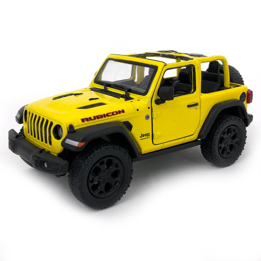 KiNSMART - Jeep Wrangler Rubicon Off Road 4x4 5 inch 1:34 Scale Die Cast Model Replica Toy Car