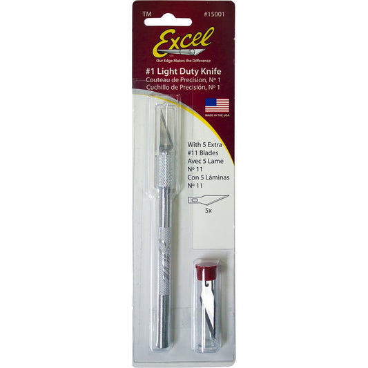 Excel #1 Light Duty Knife With 5 #11 Blades – BISS