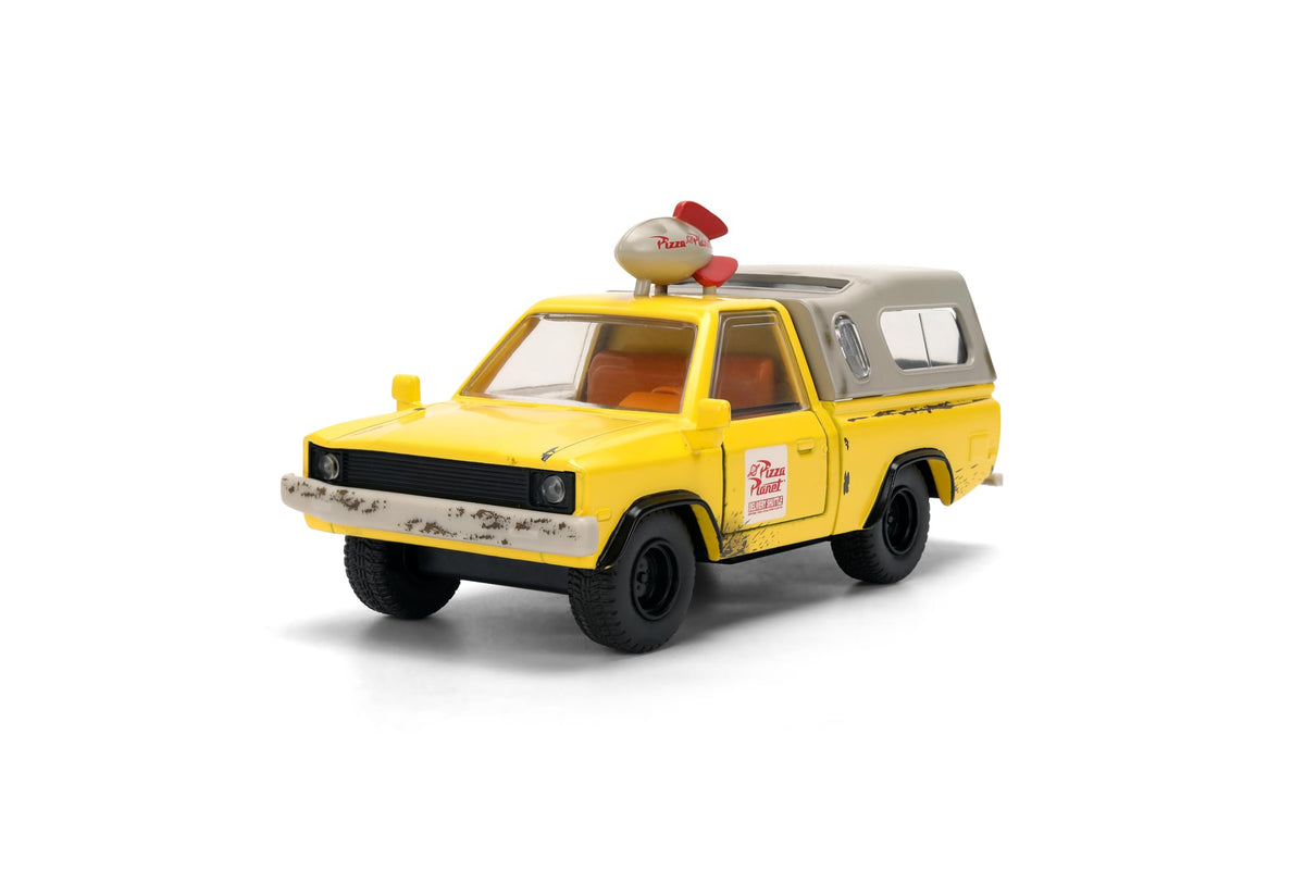Jada Disney Pixar Toy Story – Pizza Planet Truck 1:32 Scale – Hollywood Rides Die-Cast Vehicle Toys – Opening Doors – Detailed Interior – Collector's Edition – Age 8+ – Yellow/White