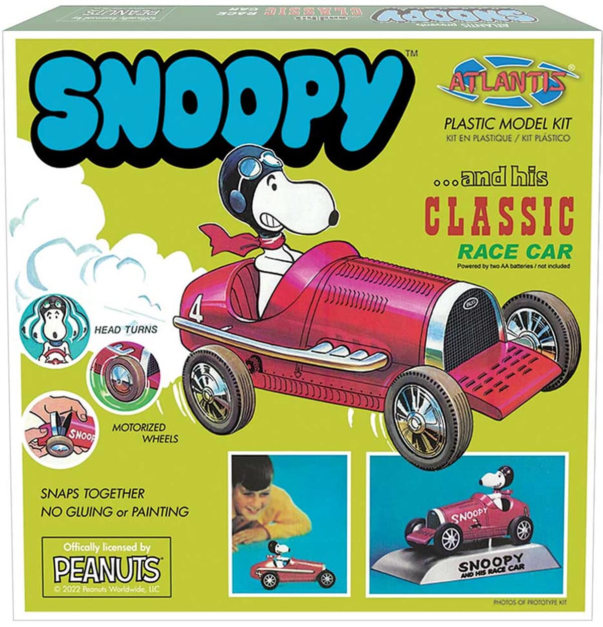 ATLANTIS TOY & HOBBY INC. Snoopy and Race Car AANM6894 Plastic Models Other Misc – Toy