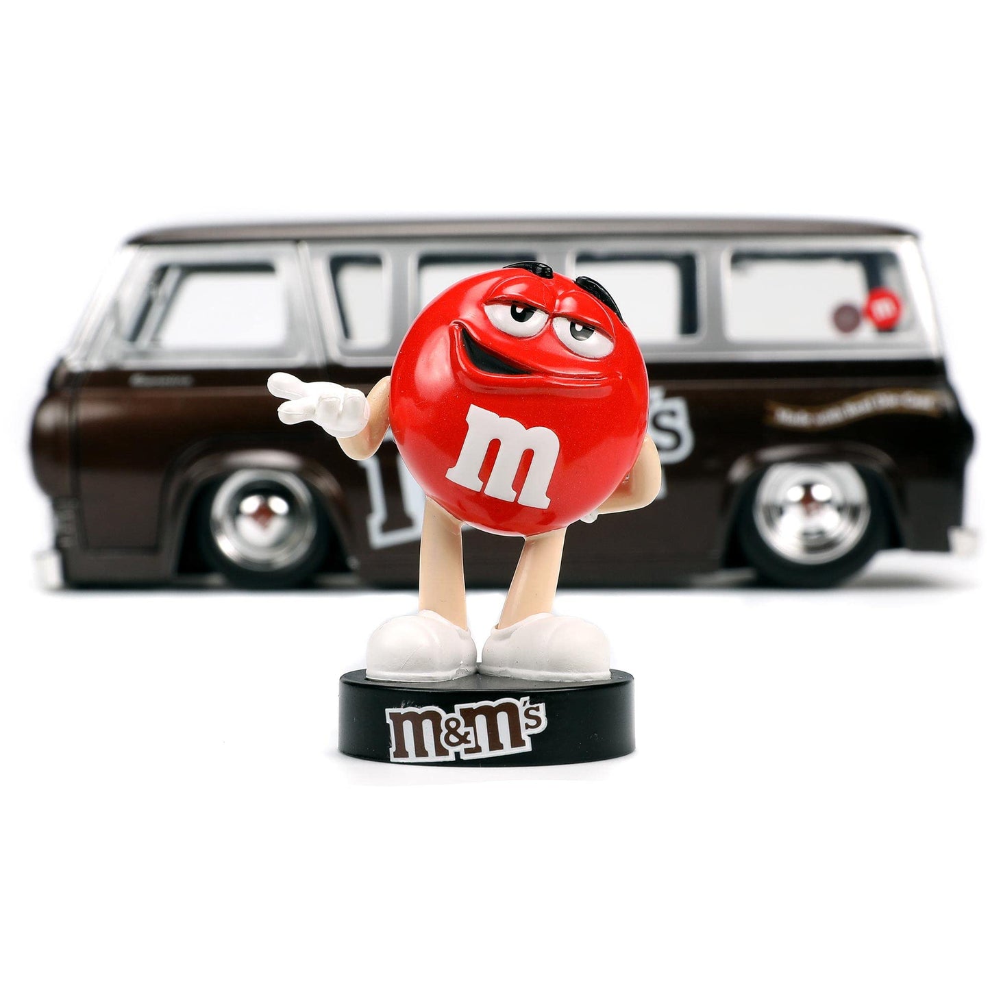 Jada Toys M&M's 1:24 1965 Ford Econoline Die-cast Car with Red Figure