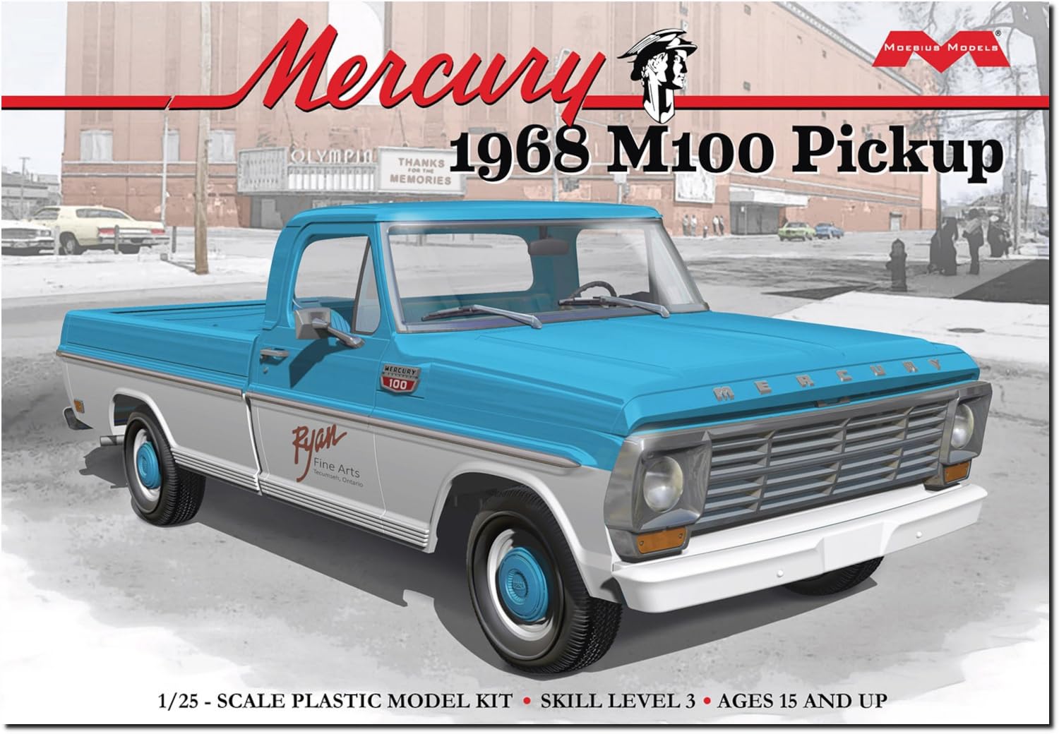 Moebius Models 2740 1968 Mercury M100 Pickup – Home
