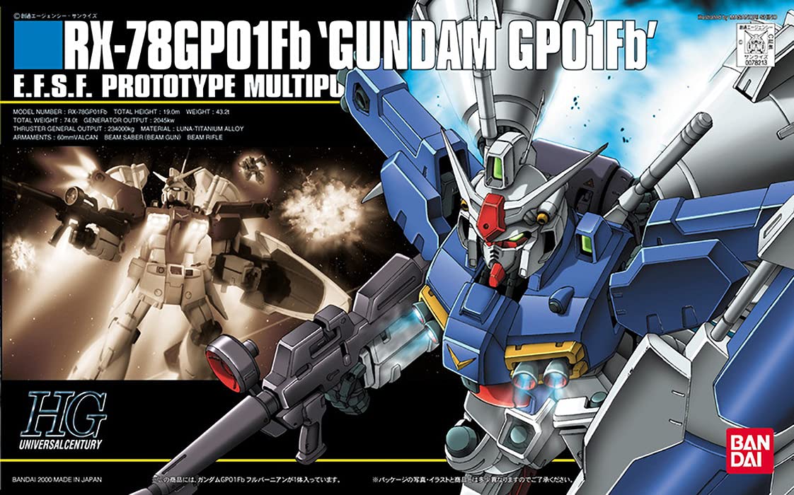 0083 Stardust Memory HGUC 018 RX-78GP01Fb GP01Fb Zephyranthes 1/144 Model Kit – Toy
