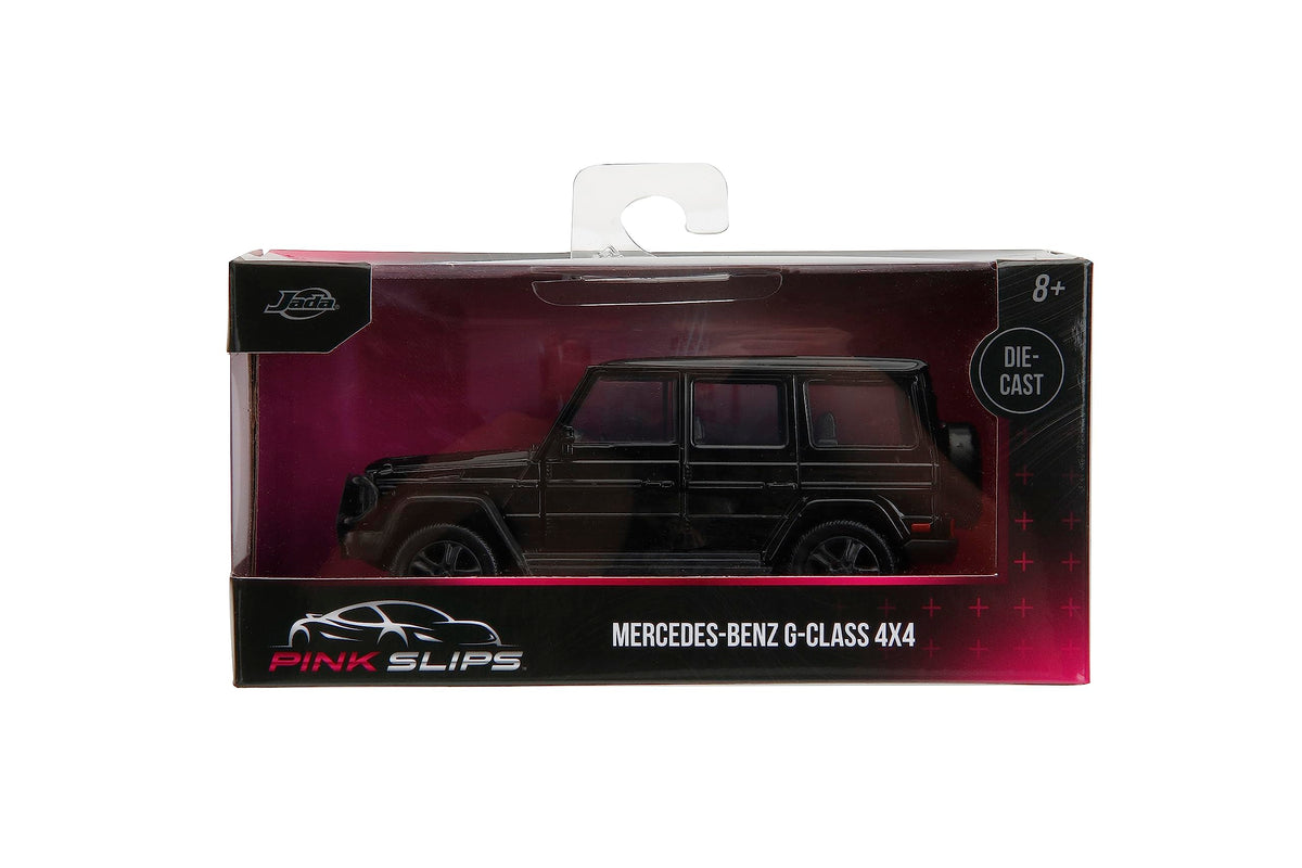 Jada Pink Slips 1:32 W1 Mercedes Benz G Class 4x4 Die-Cast Car, Toys for Kids and Adults (Black)