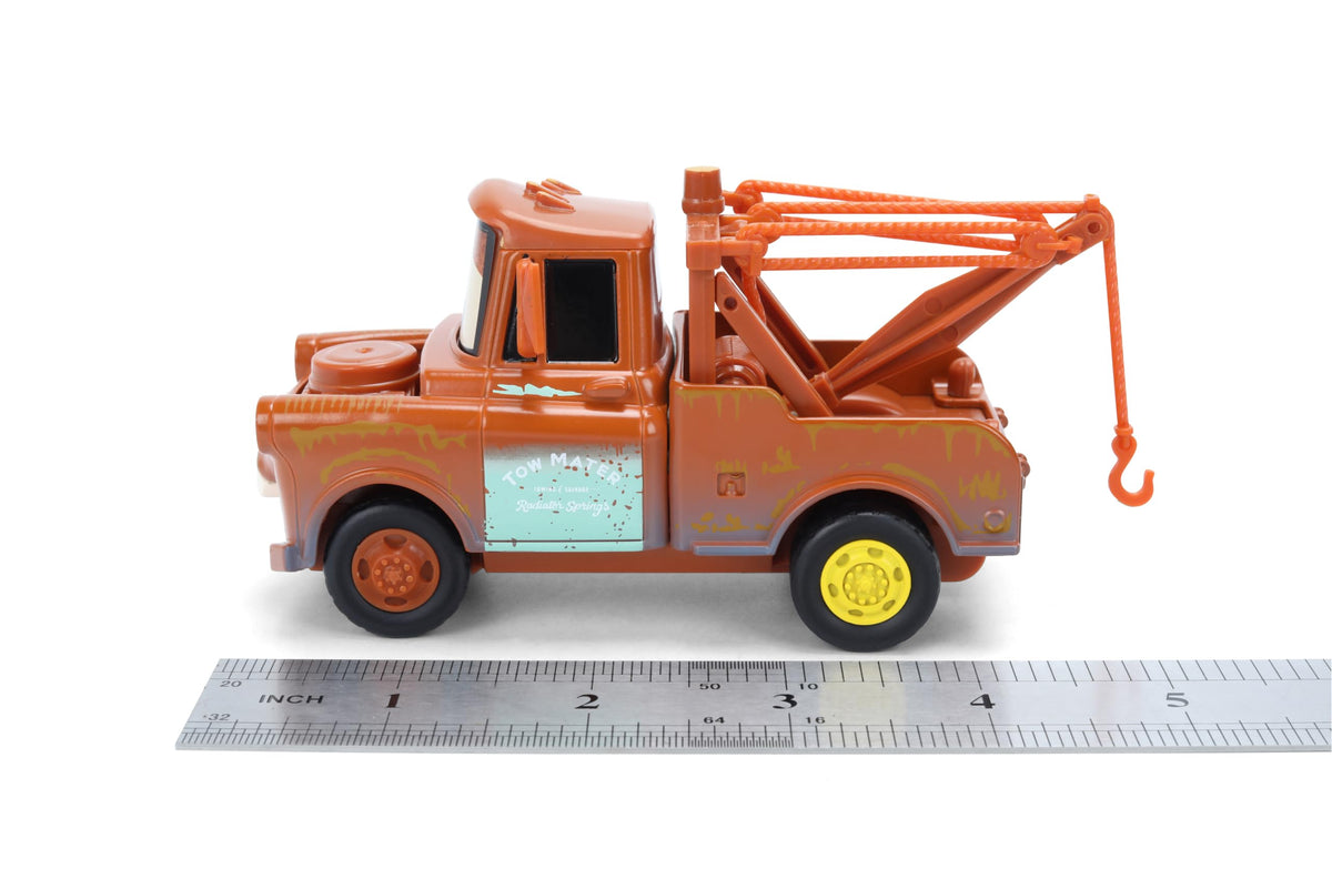 Jada Disney Pixar Cars Tow Mater Hollywood Rides Die-Cast Vehicle 1:32 Scale Truck Toys – Rusty Tow Truck, Display Model