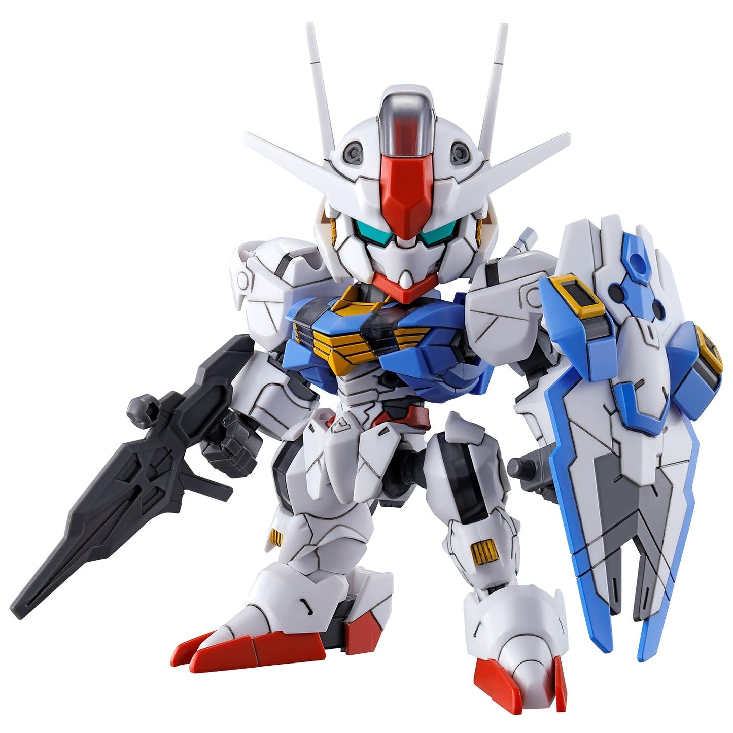 Bandai Hobby - The Witch from Mercury - #19 Gundam Aerial, Bandai Spirits SD EX-Standard Model Kit – Toy