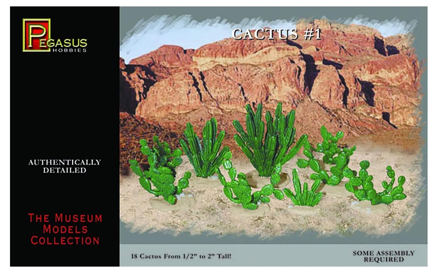 Pegasus PG6507 - Large Cacti Plastic Model Kit, 13-50 mm – Toy