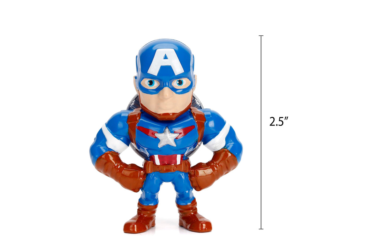 Marvel Avengers 2.5" 4-Pack Die-Cast Collectible Figures, Toys for Kids and Adults