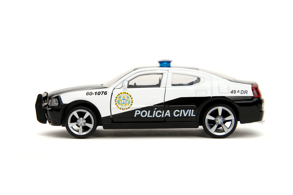 Jada Fast & Furious 1:32 2006 Dodge Charger Police Car Die-Cast Car, Toys for Kids and Adults