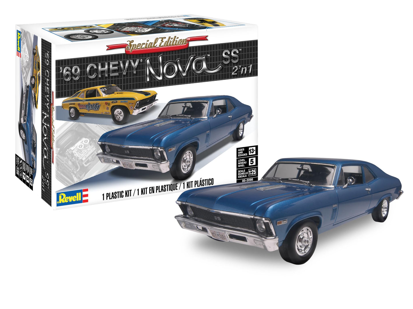 Plastic Model Kit-'69 Chevy Nova Ss 1:25 – Toy