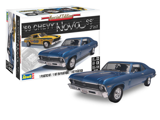 Plastic Model Kit-'69 Chevy Nova Ss 1:25 – Toy