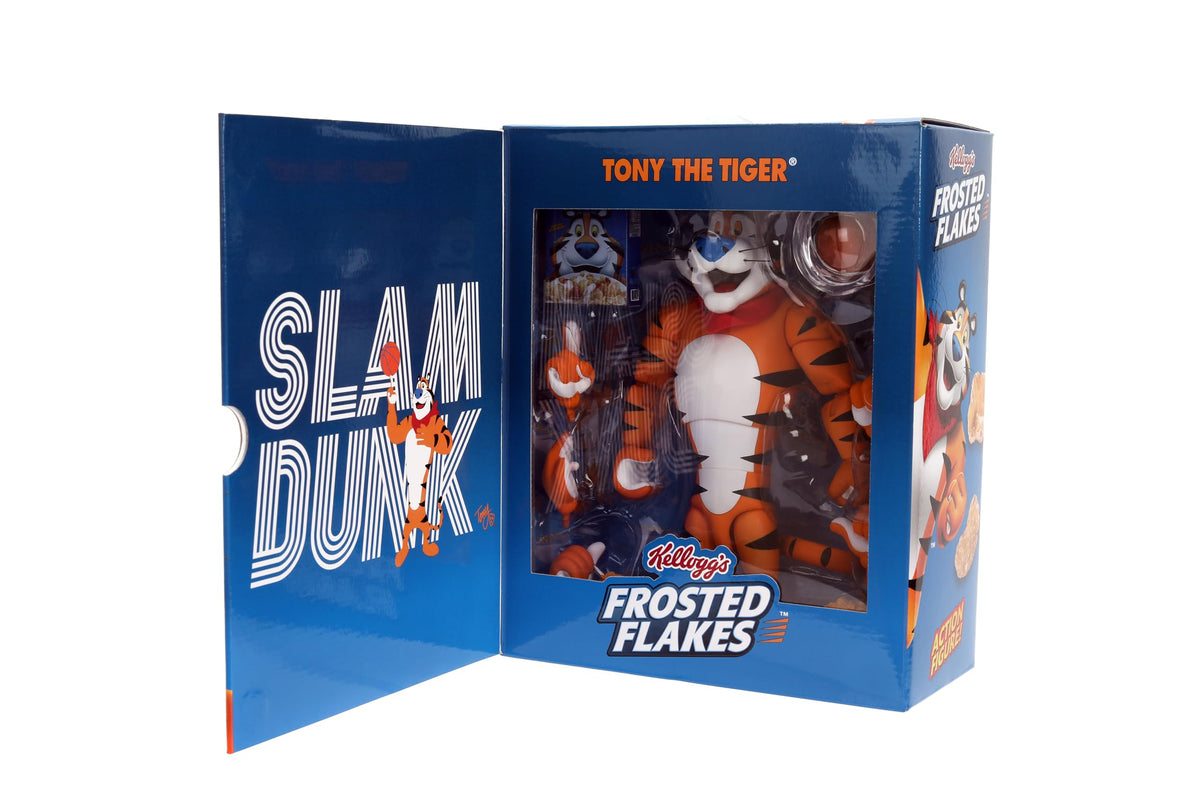 Jada Tony The Tiger Frosted Flakes 6" Action Figure, Highly Articulated, Collectible, Nostalgic Detail, Exclusive Packaging