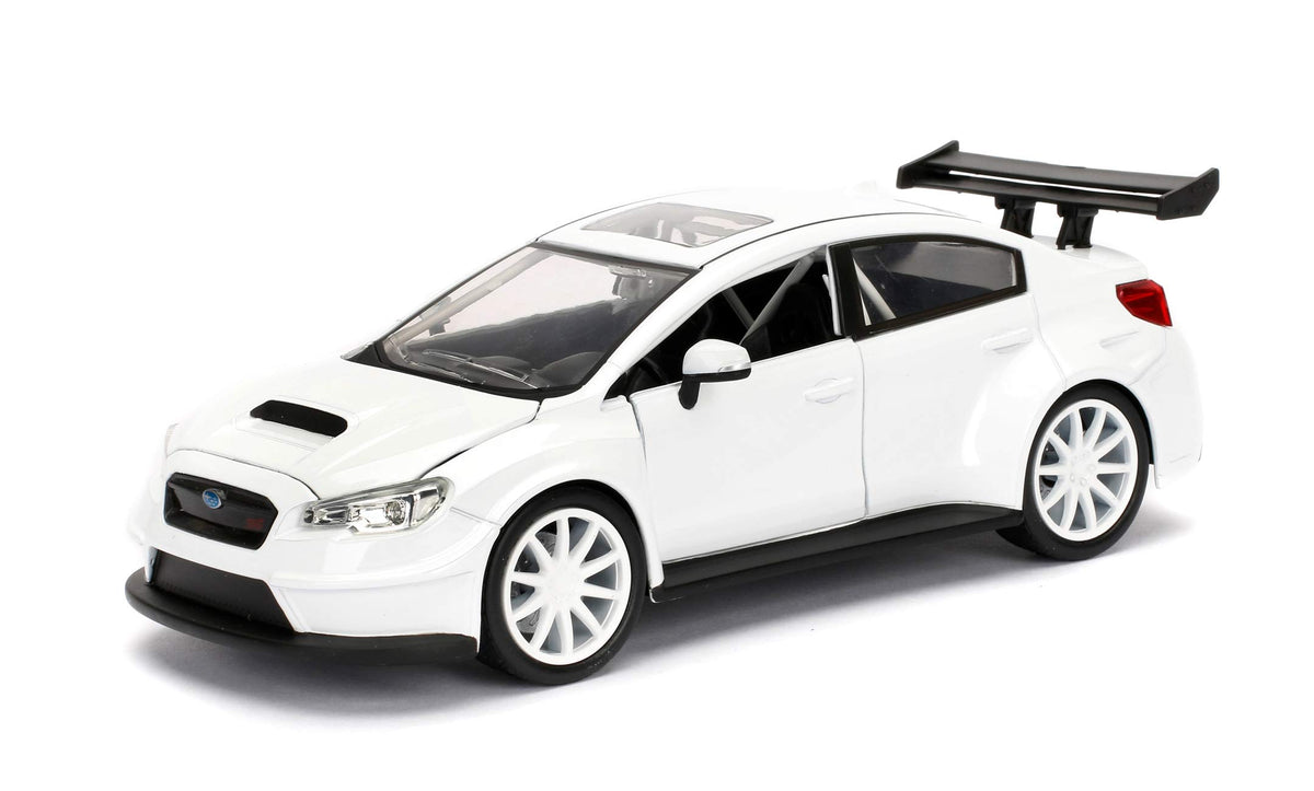 Jada Toys Fast & Furious 1:24 Mr. Little Nobody's Subaru WRX STI Die-cast Car, toys for kids and adults, White (98296)