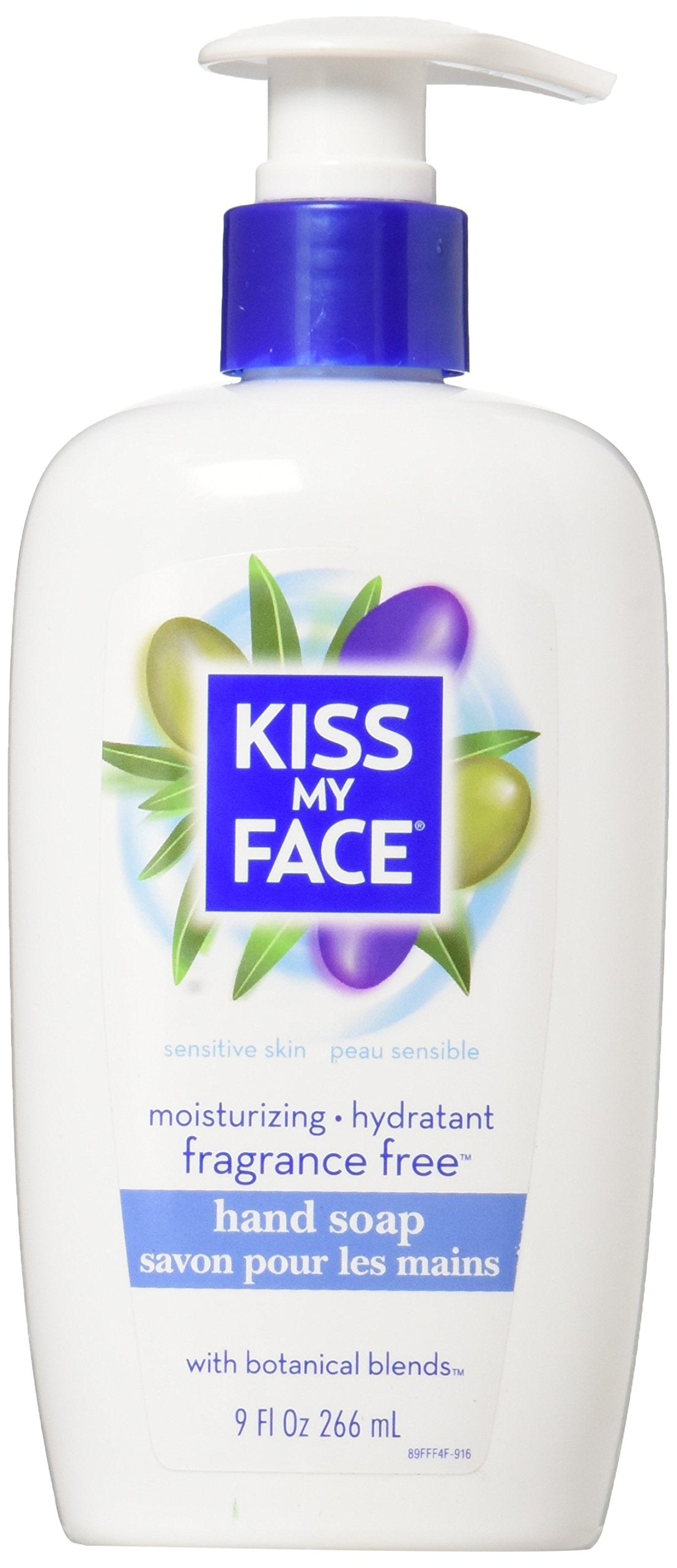 Kiss My Face Hand Soap Fragrance-Free 9oz Pump – Beauty