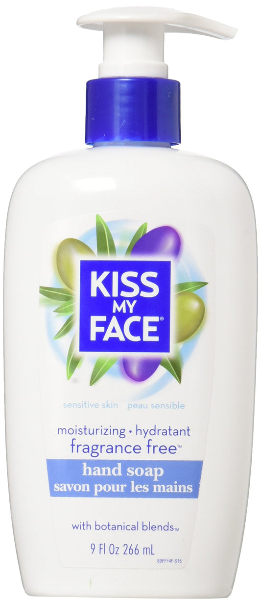 Kiss My Face Hand Soap Fragrance-Free 9oz Pump – Beauty