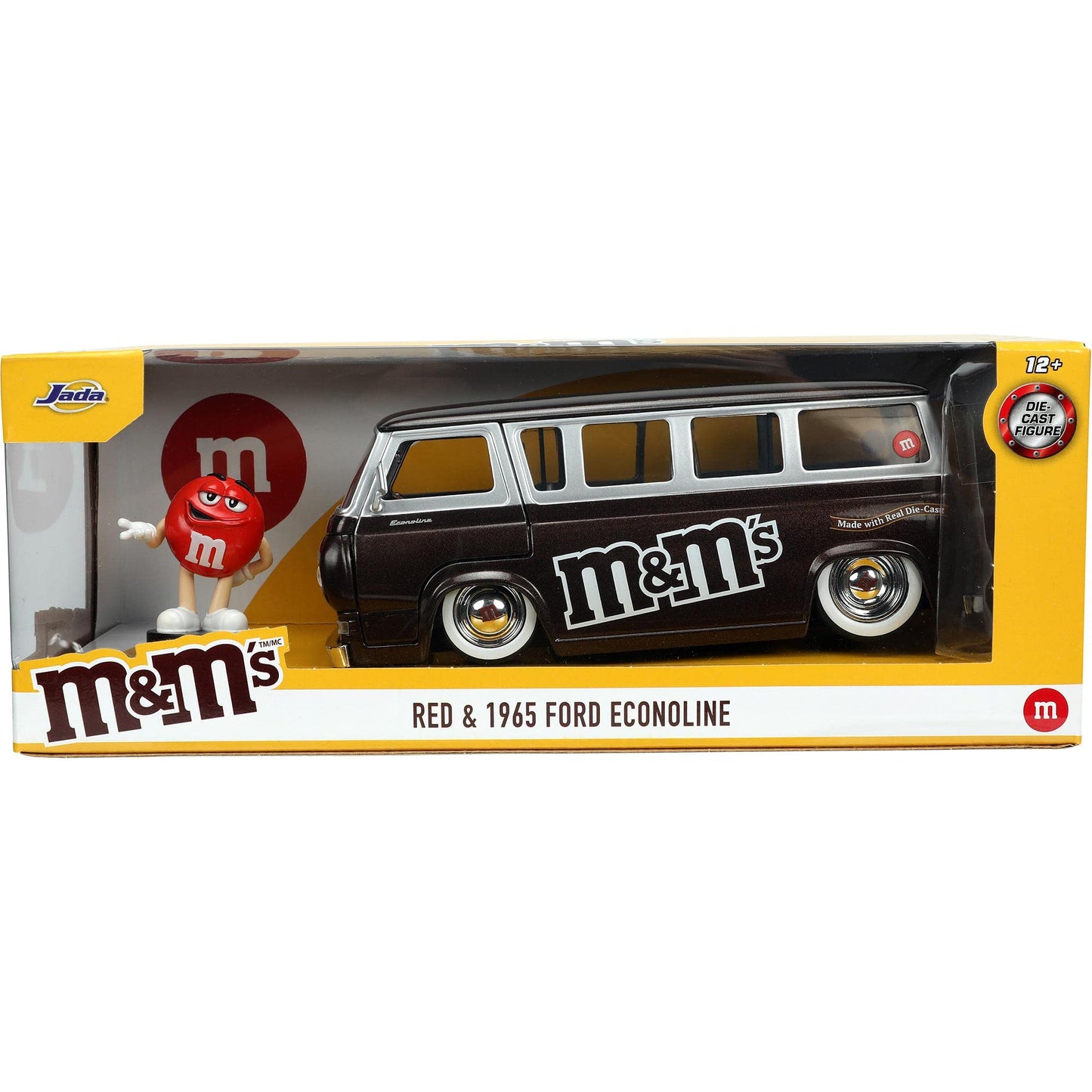 Jada Toys M&M's 1:24 1965 Ford Econoline Die-cast Car with Red Figure