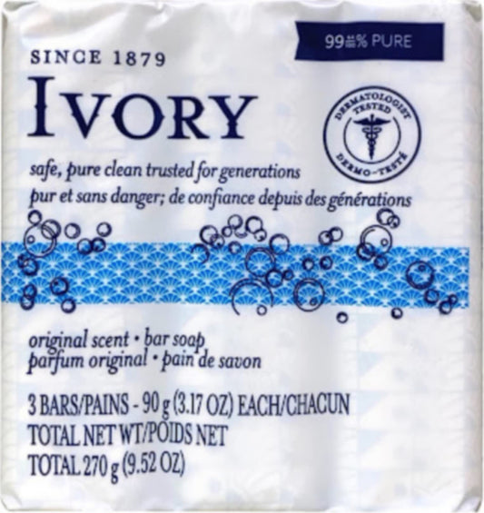 Ivory Original Bar Soap, 3.1 oz - 3 ea – Beauty