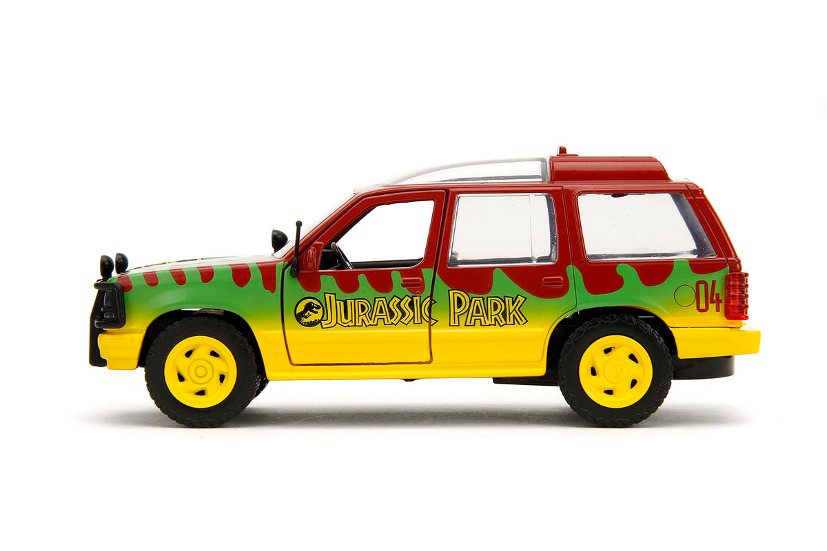 Jada Jurassic Park 1:32 1993 Ford Explorer Die-Cast Car, Toys for Kids and Adults
