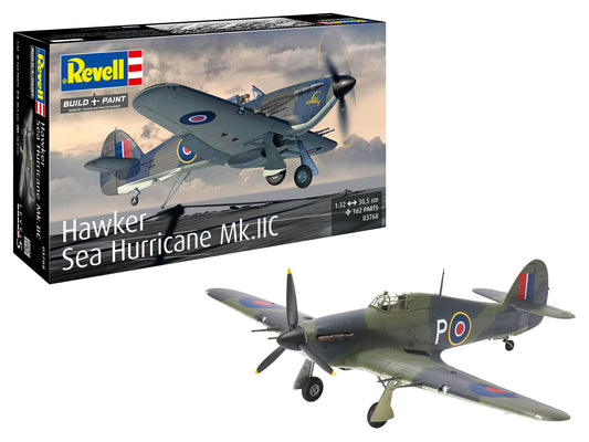 Revell 03768 Hawker Sea Hurricane Mk.IIC 1:32 Scale - Unbuilt/Unpainted Plastic Model Kit – Home