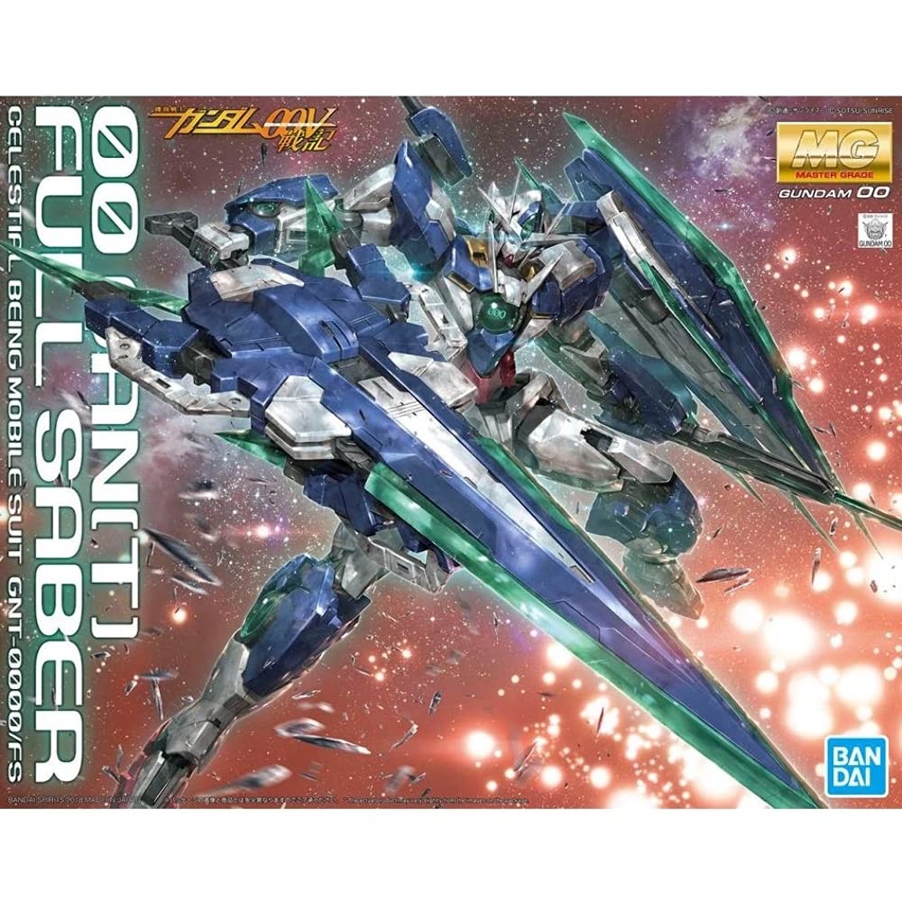 Bandai Hobby Bandai MG 00 Qan[T] Full Saber "Mobile Suit Gundam 00V: Battlefield Record" 1/100 – Toy