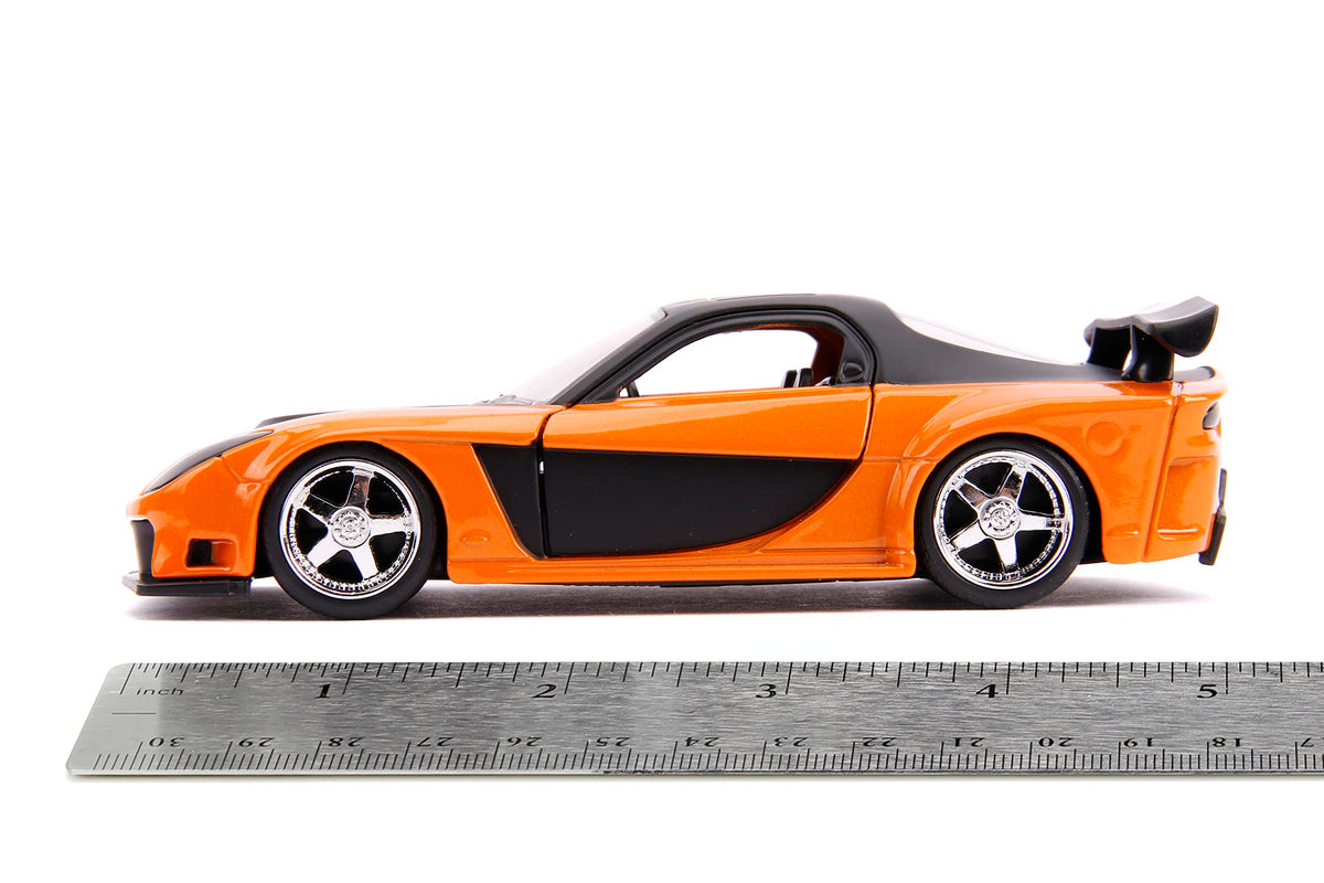 Jada Fast & Furious 1:32 Han's Mazda RX-7 & Toyota GR Supra Die-cast Car Twin Pack, Toys for Kids and Adults