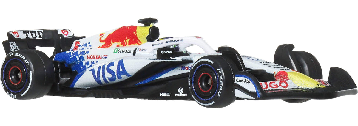 Hot Wheels 1:64 Scale Premium Die-Cast Formula 1 Collectible Toy Race Car with Real Riders Tires & Metal/Metal Body & Chassis