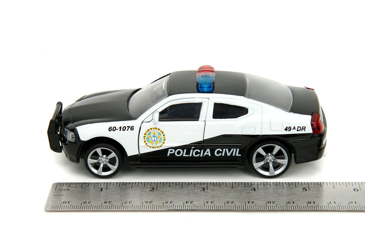 Jada Fast & Furious 1:32 2006 Dodge Charger Police Car Die-Cast Car, Toys for Kids and Adults