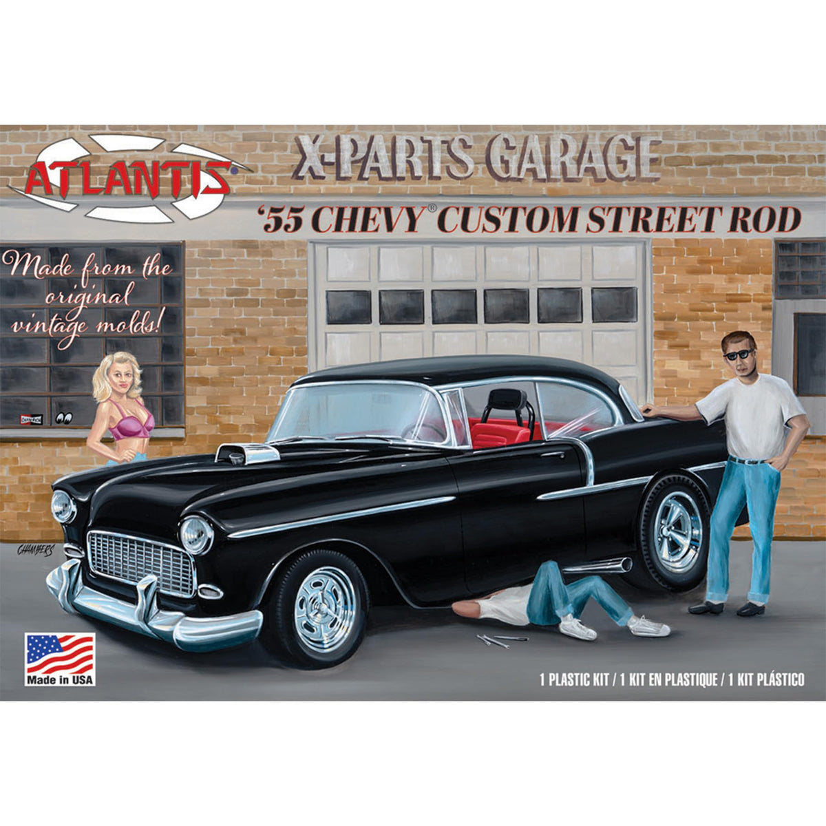 Atlantis 1955 Chevy XPARTS 1:25 Plastic Model KIT