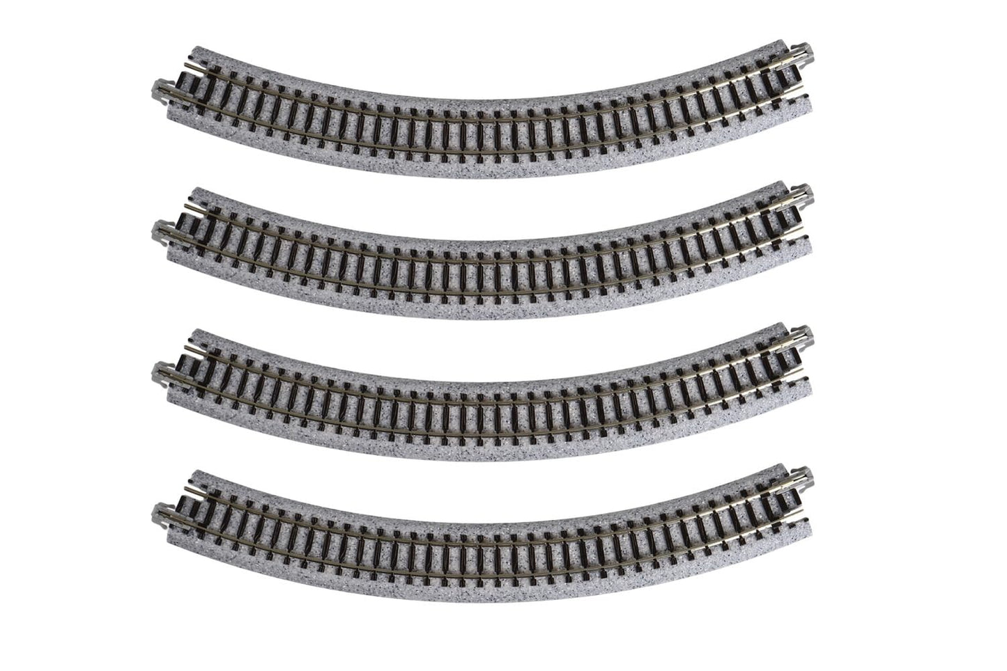 Kato USA Model Train Products Unitrack, 249mm (9 3/4") Radius 45-Degree Curve Track (4-Piece) – Toy