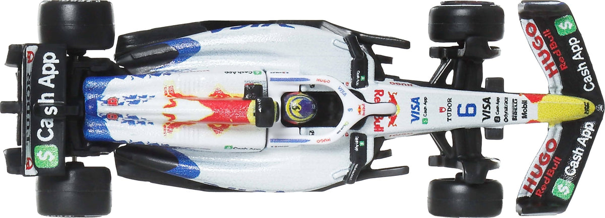 Hot Wheels 1:64 Scale Premium Die-Cast Formula 1 Collectible Toy Race Car with Real Riders Tires & Metal/Metal Body & Chassis