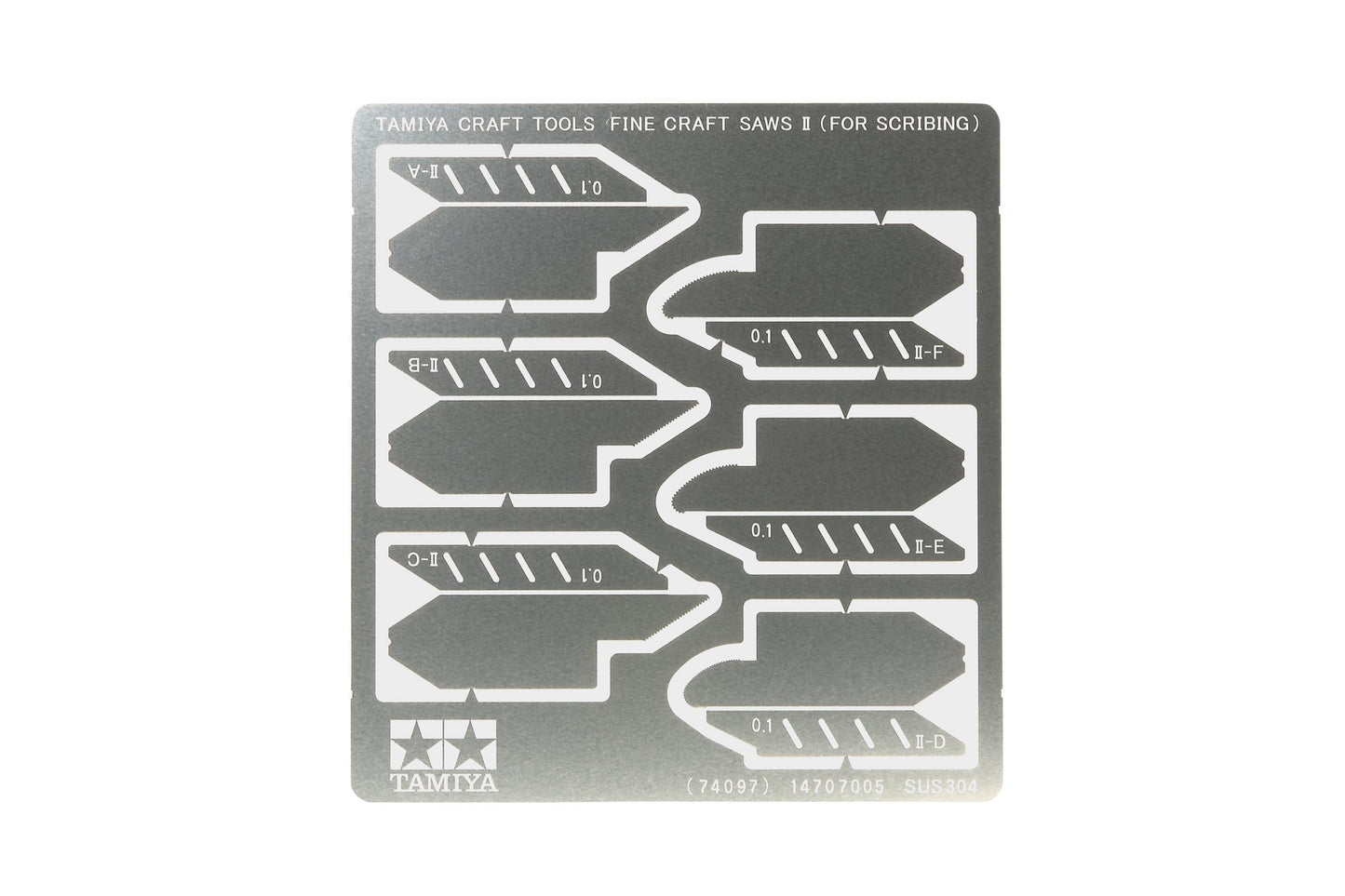 Tamiya 300074097 Photo Etched Saw Blade, 0.1 mm, 2 x 3 Pieces – Toy
