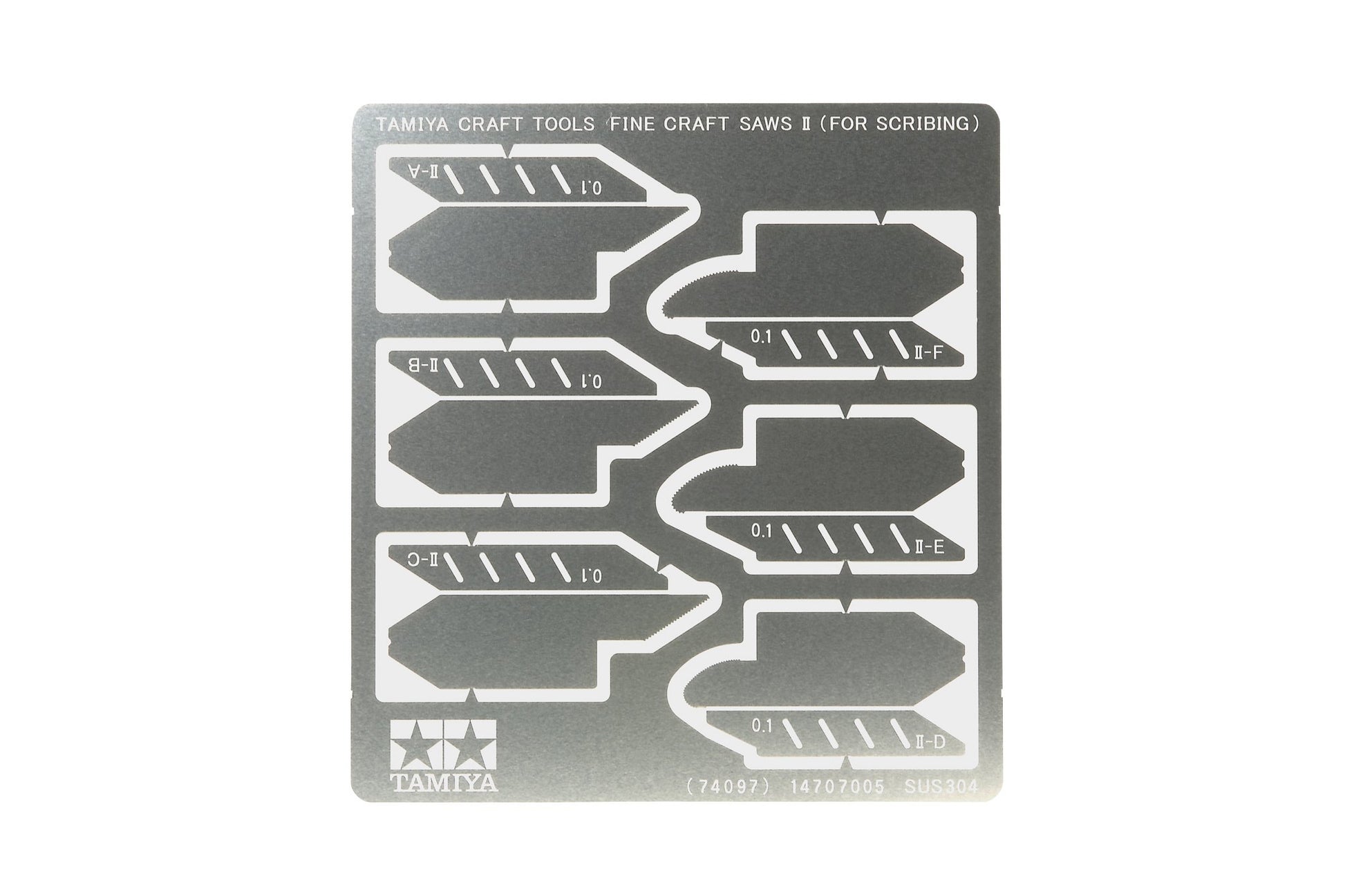 Tamiya 300074097 Photo Etched Saw Blade, 0.1 mm, 2 x 3 Pieces – Toy