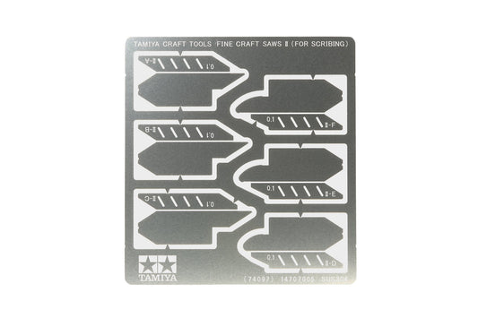 Tamiya 300074097 Photo Etched Saw Blade, 0.1 mm, 2 x 3 Pieces – Toy