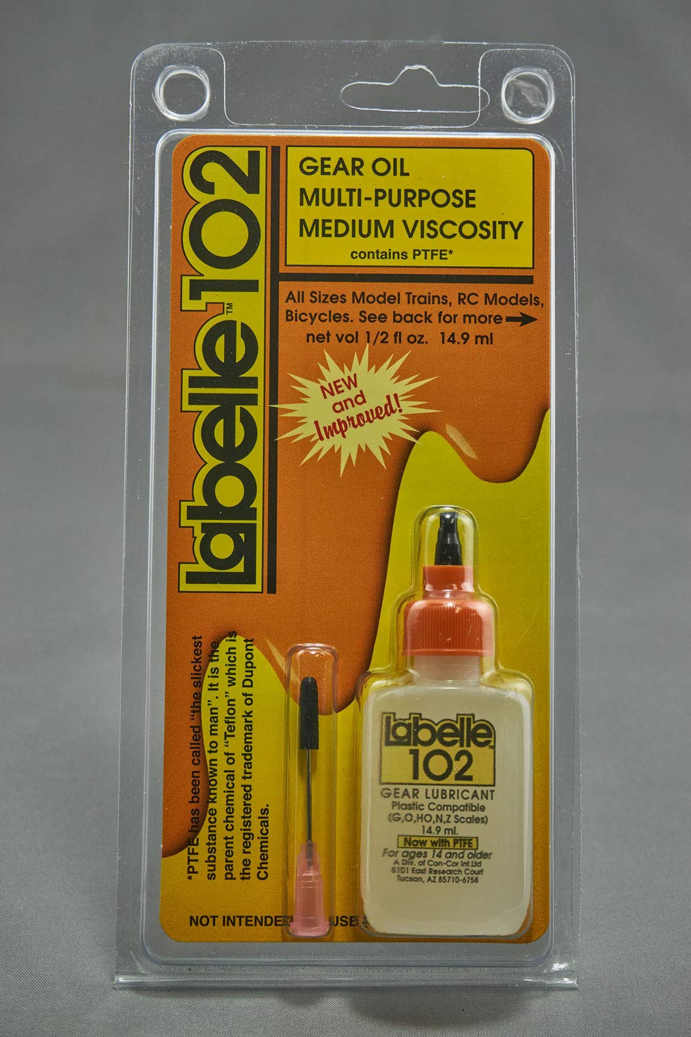 Labelle 102 Gear oil. Full synthetic w/ PTFE (aka Telfon™ designed for ( ISO 150) all purpose for tiny motor shafts, model trains, all RC or gas models dozens of other practical household uses. – Automotive Parts and Accessories