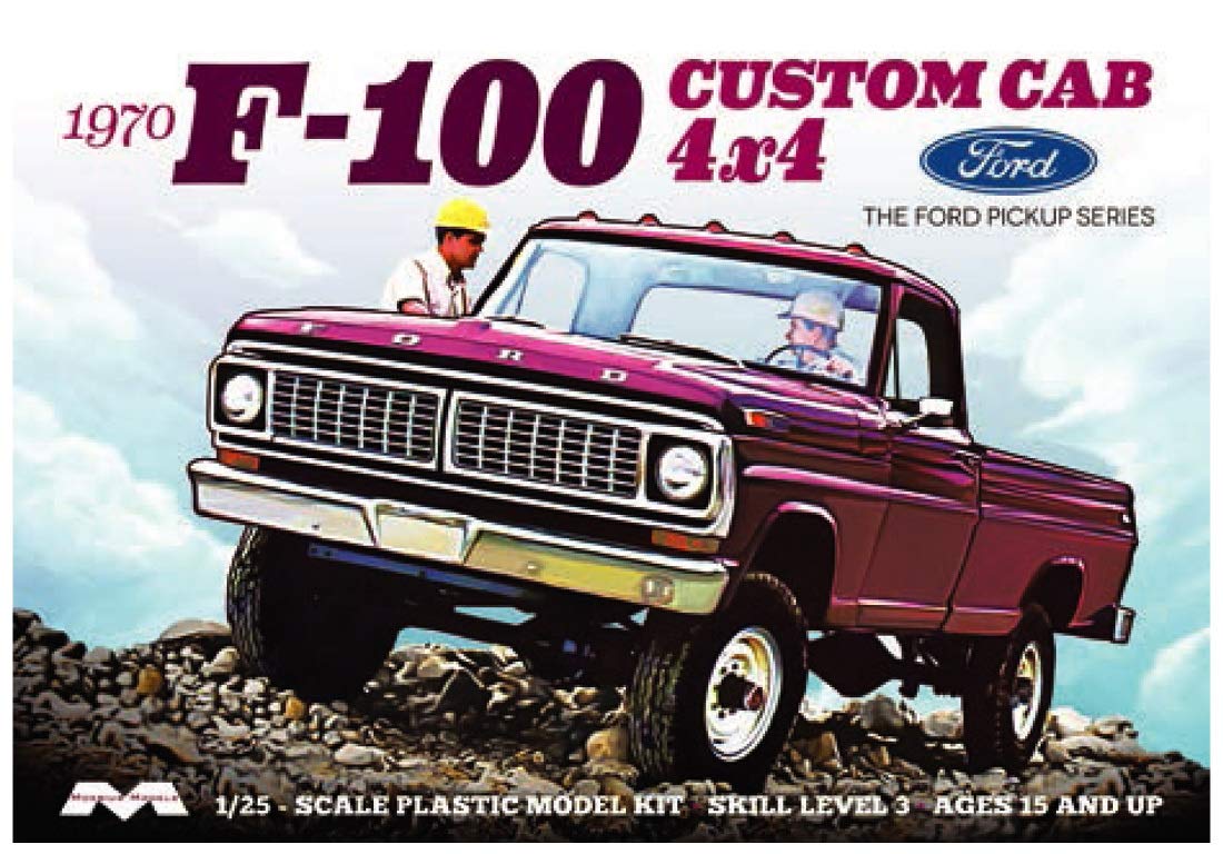 1970 F-100 Custom Cab 4x4 1:25 Scale Model Kit – Toy