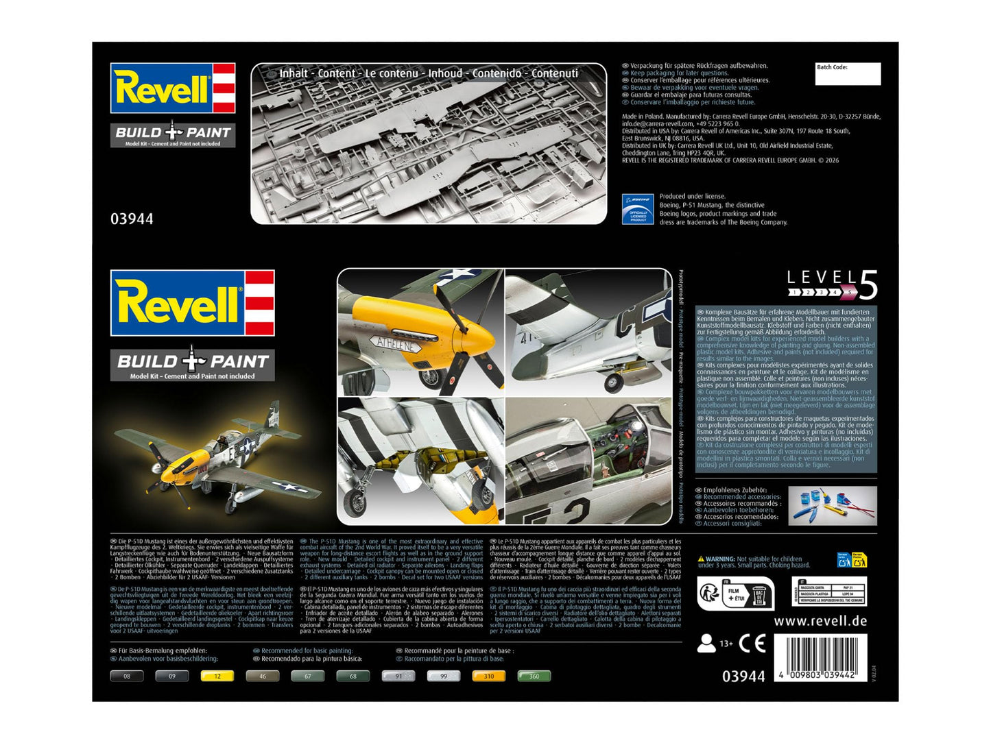 Revell 03944 - P-51D Mustang 1: 32 Scale