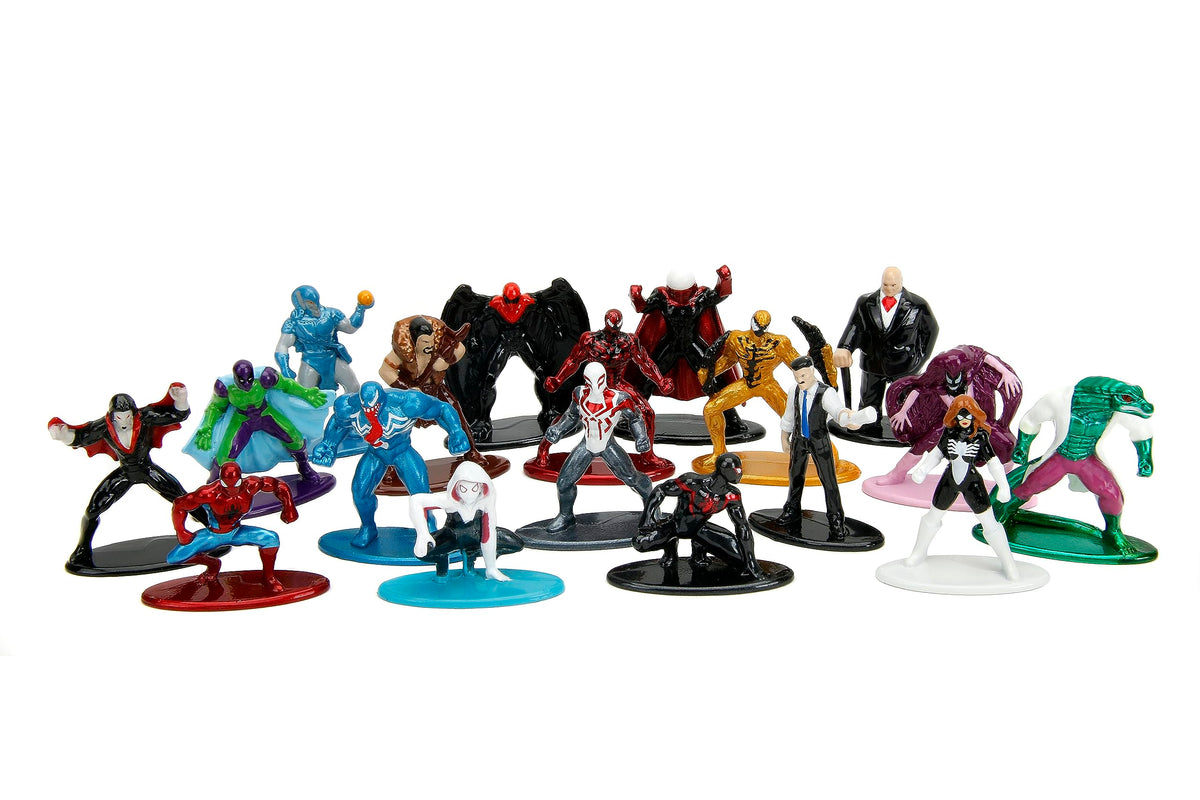 Jada Toys Marvel Spider-Man 18-Pack Series 9 Die-cast Figures, Toys for Kids and Adults
