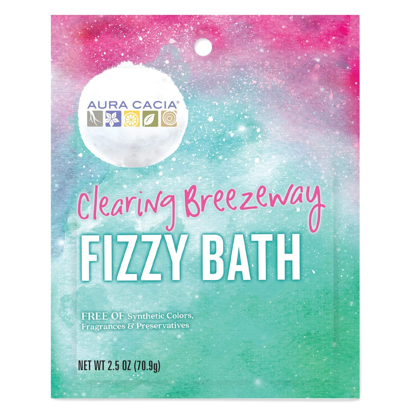 Aura Cacia Clearing Breezeway Fizzy Bath | GC/MS Tested for Purity | 2.5 oz (70.9g) – Drugstore