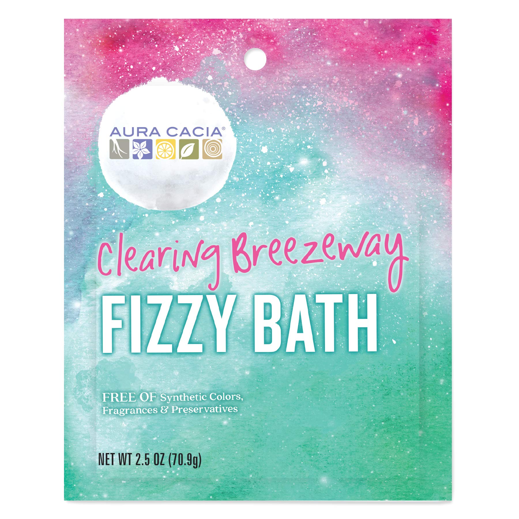 Aura Cacia Clearing Breezeway Fizzy Bath | GC/MS Tested for Purity | 2.5 oz (70.9g) – Drugstore