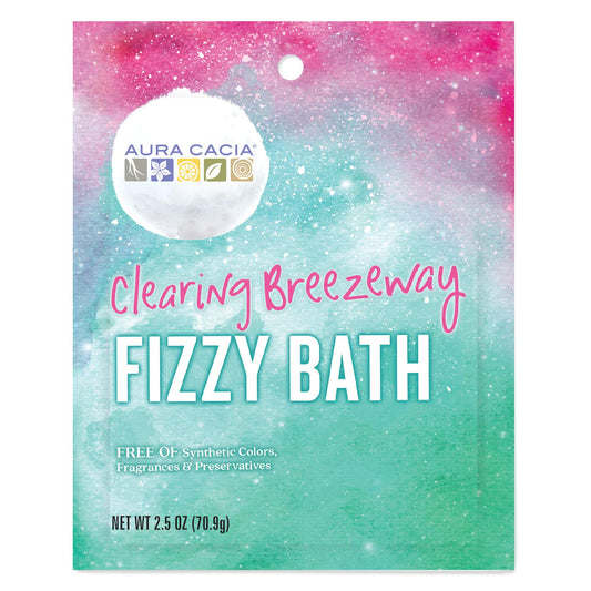 Aura Cacia Clearing Breezeway Fizzy Bath | GC/MS Tested for Purity | 2.5 oz (70.9g) – Drugstore