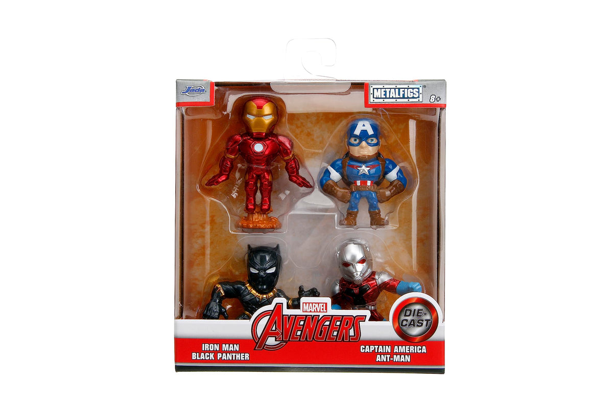 Marvel Avengers 2.5" 4-Pack Die-Cast Collectible Figures, Toys for Kids and Adults