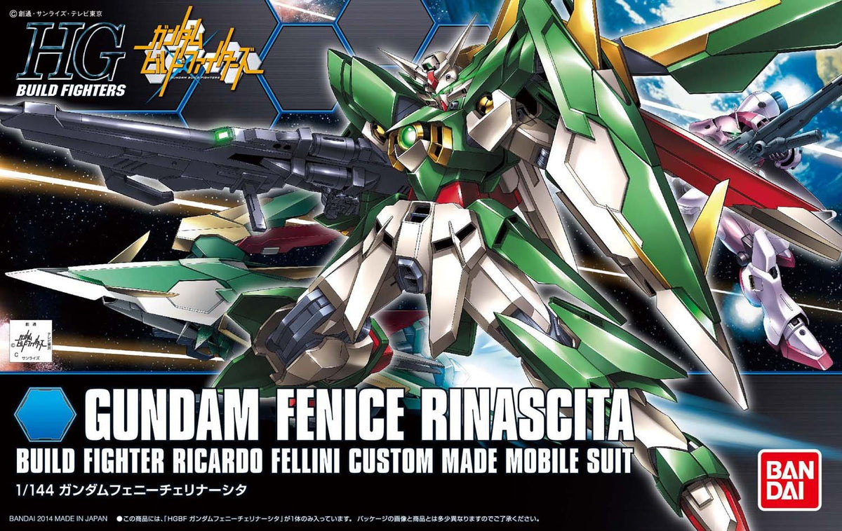 BANDAI Hobby - Gundam Build Fighters - #17 Gundam Fenice Rinascita HGBF 1/144 Model Kit