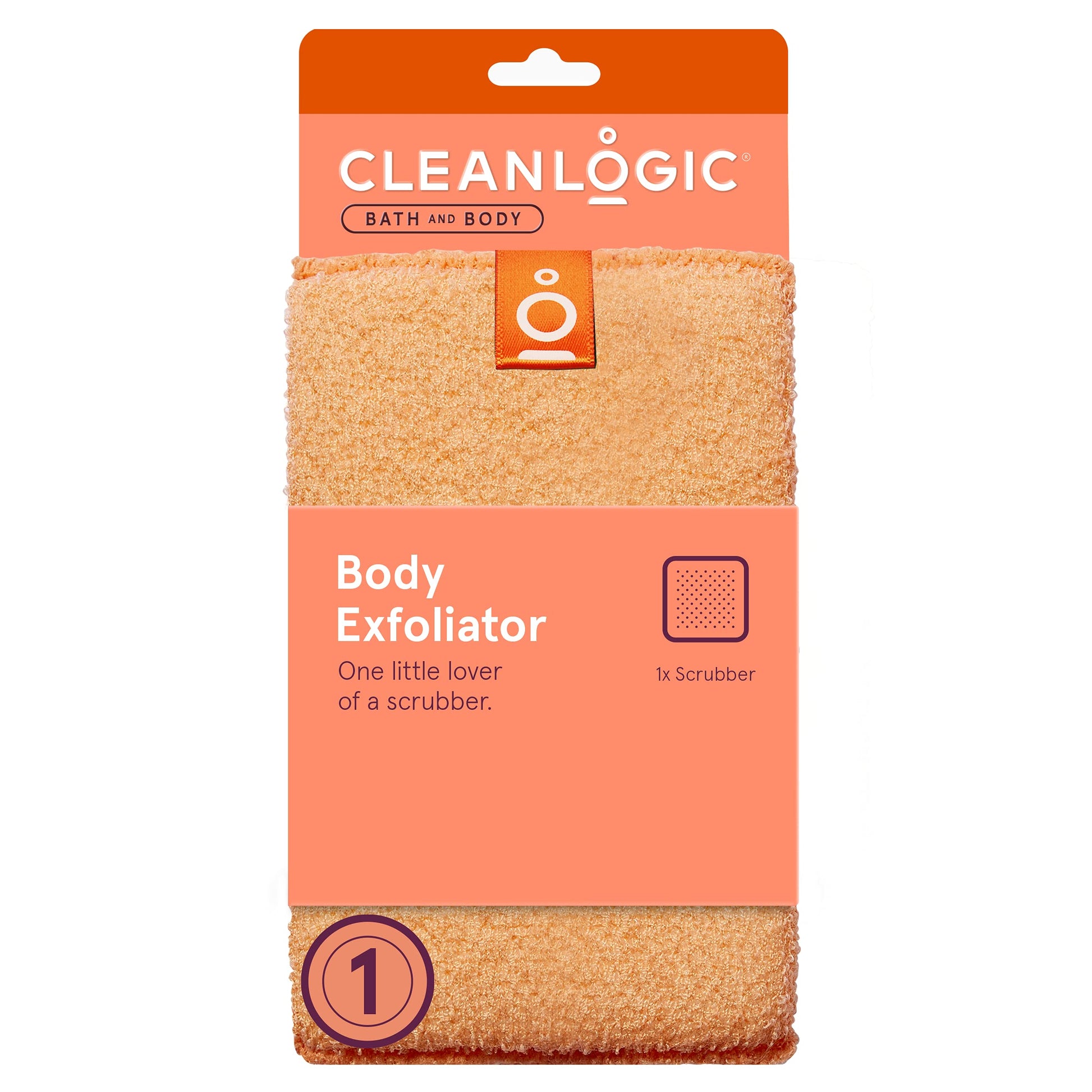Cleanlogic Small Exfoliating Body Scrubber, 1 Count – Beauty