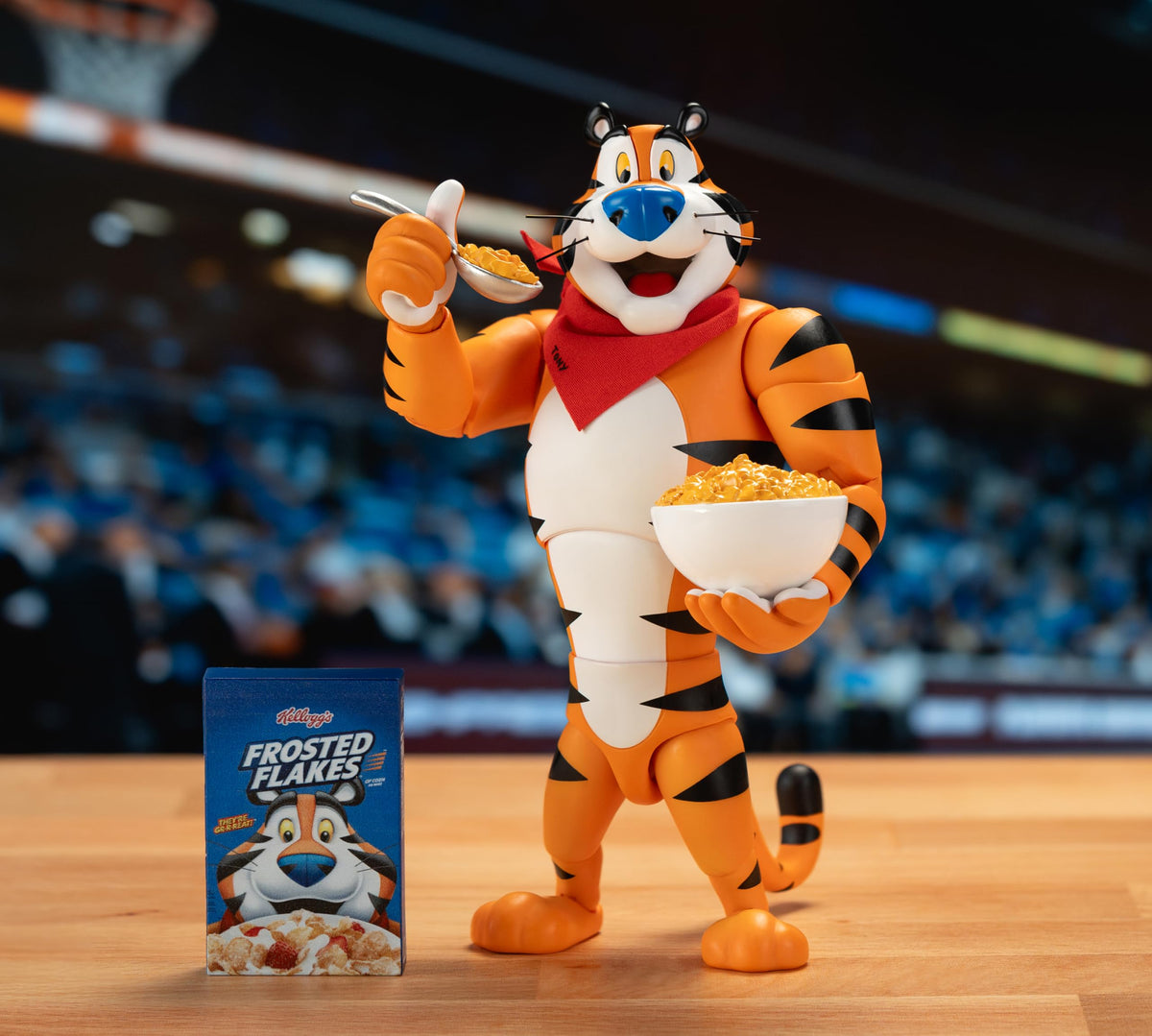 Jada Tony The Tiger Frosted Flakes 6" Action Figure, Highly Articulated, Collectible, Nostalgic Detail, Exclusive Packaging